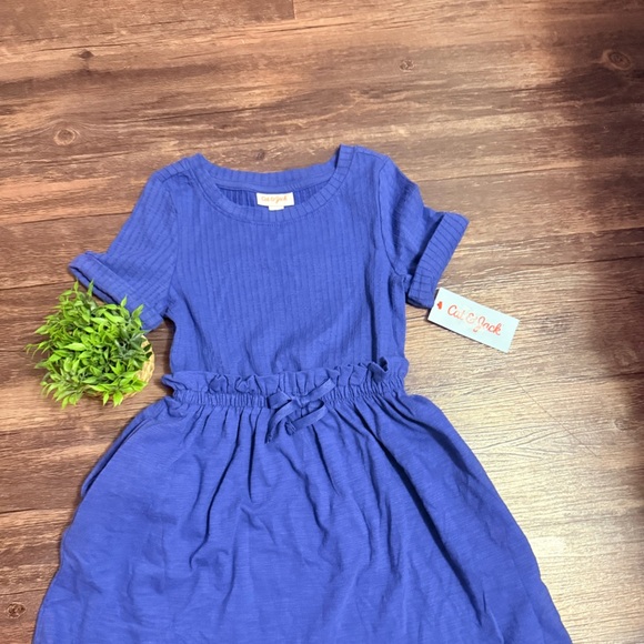 Cat & Jack Blue Casual Girls Dress - Picture 2 of 2